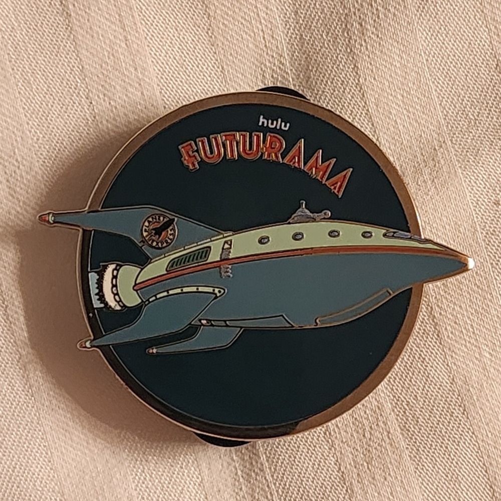 D23 2026 Futurama Planet Express Ship Enamel Pin Disney Hulu Matt Groening